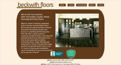 Desktop Screenshot of beckwithfloors.com