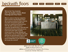 Tablet Screenshot of beckwithfloors.com